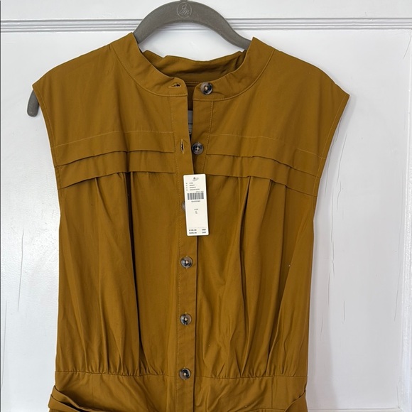 Anthropologie Sleeveless Vest Pleated Dress - Picture 2 of 9